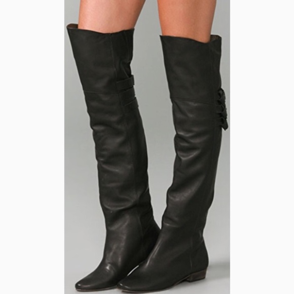 Joie Coachella Black Leather Boots Size 9.5